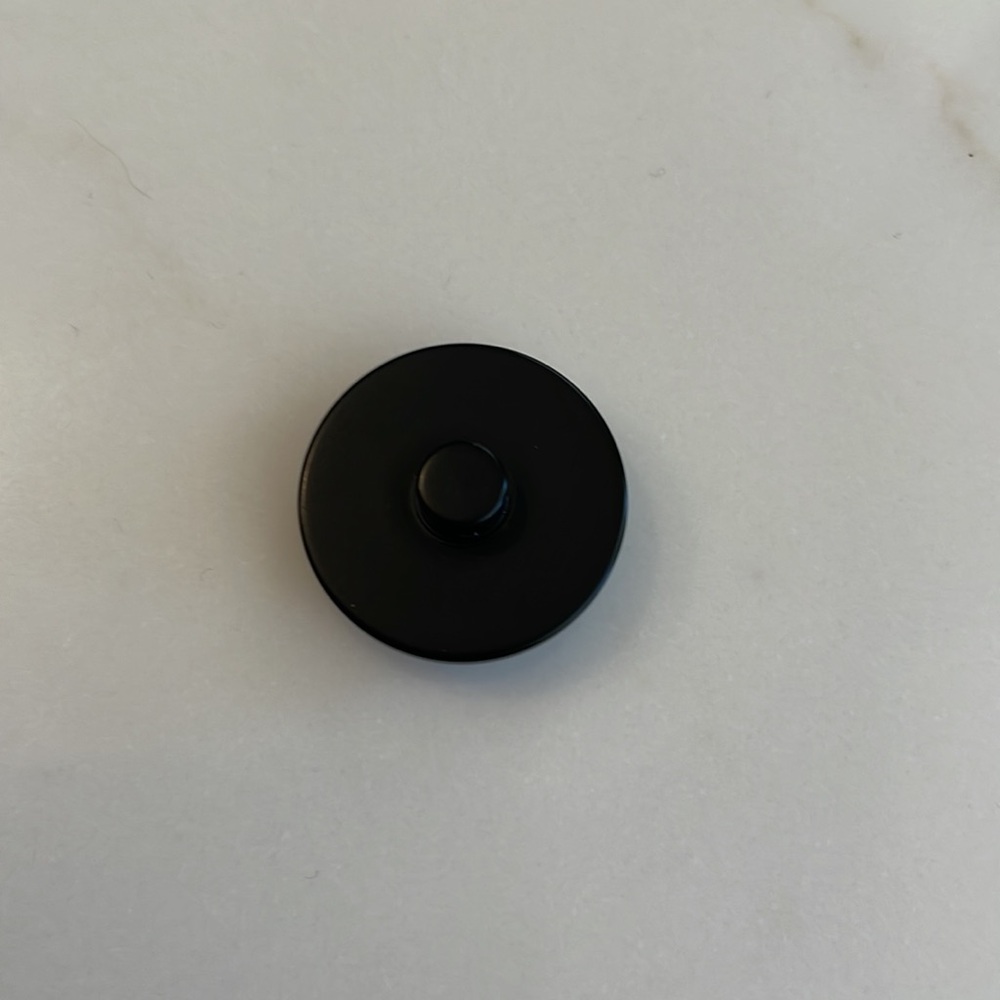 Chanel Black Cc Rounded Shank Button - image 3